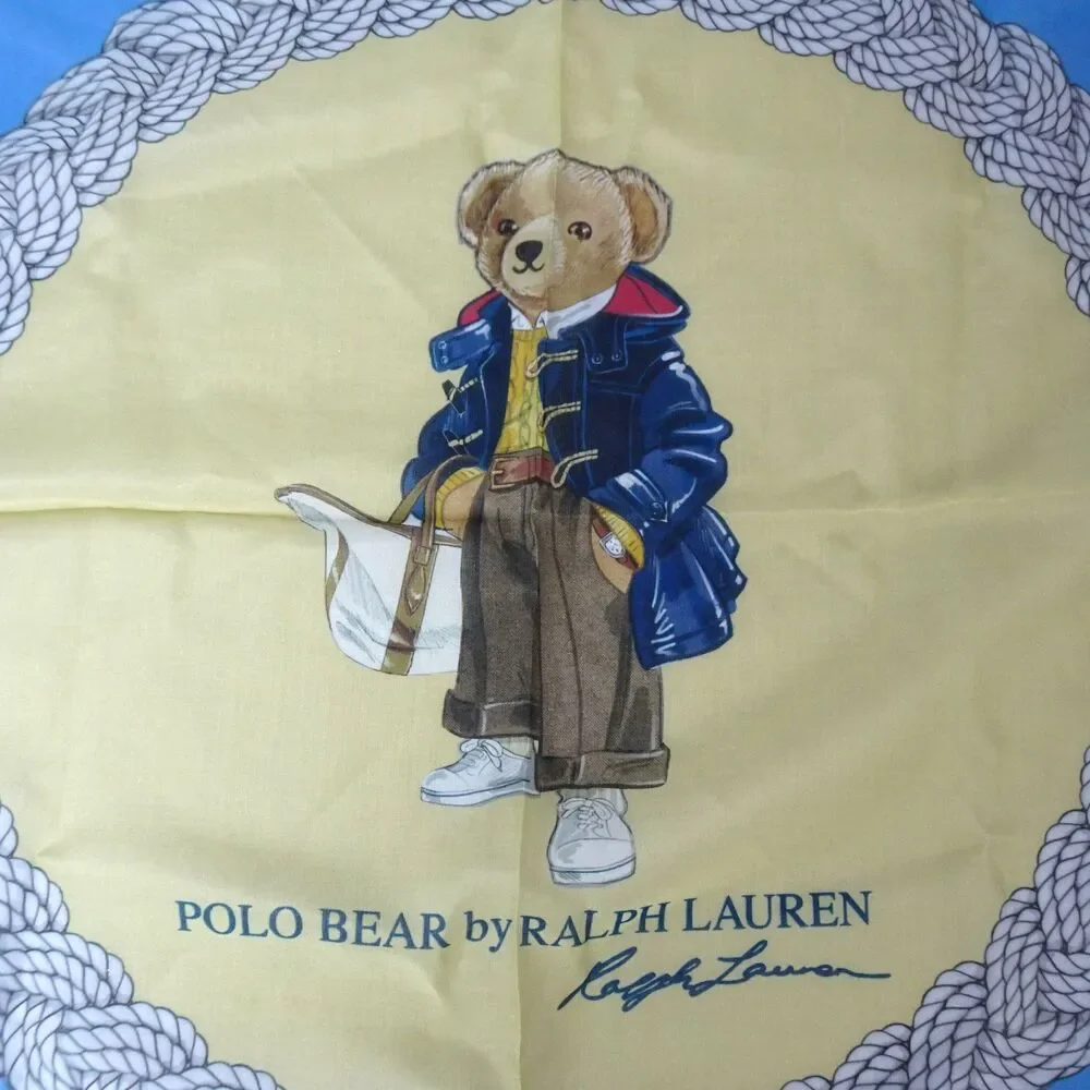 Polo Ralph Lauren Polo Bear Bandana Scarf Cotton-Silk 22